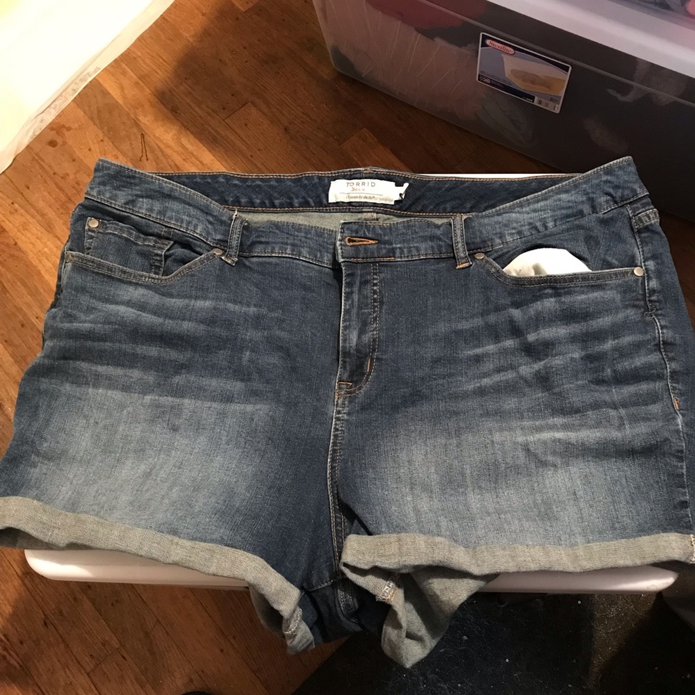 Torrid light blue Jean shorts